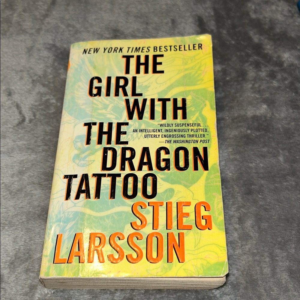 📚BOOK SALE 5 for $20📚 The Girl With The Dragon Tattoo by Stieg Larsson, 2005